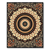 Orange Mandala Persian Area Rug