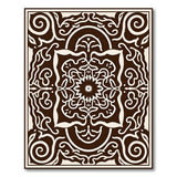Traditional Persian Ornate Brown Floral Medallion Area Rug