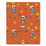 Dancing Skeletons Marigold Area Rug
