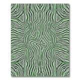 Green Abstract Area Wavy Green Abstract Area Rug