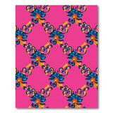 Vibrant Pink Exotic Floral Area Rug
