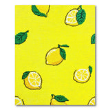 Sunny Lemon Yellow Fruit Pattern Area Rug