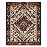 Southwestern Geometric Tribal Area Rug Multi-Color