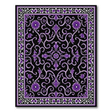 Traditional Persian Purple Floral Persian Area Rug