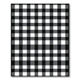 Classic Black White Checkered Gingham Rug