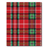 Vibrant Red Tartan Plaid Area Rug