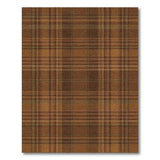 Brown Plaid Rustic Farmhouse Area Rug