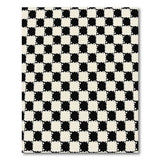 Black White Checkerboard Area Rug