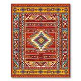 Bold Southwestern Diamond Motif Area Rug