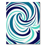 Swirling Blue Teal Abstract Abstract Area Area Rug