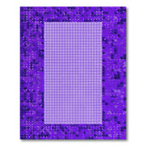 Purple Pixel Mosaic Geometric Area Rug