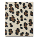 Cream Leopard Print Area Rug