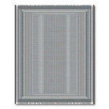 Black and White Black White Geometric Fringe Area Rug