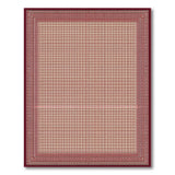 Red Red Border Traditional Persian Area Rug
