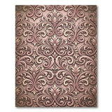 Ornate Blush Pink Distressed Vintage Rug