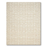 Lattice Beige Lattice Geometric Area Rug