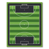 Green Soccer Pitch Area Rug