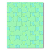 Modern Geometric Green Teal Area Rug