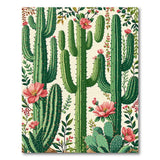 Multi-color and Patterns Southwestern Cactus Garden Area Rug