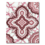 Pink Pink Agate Geode Crystal Area Rug