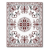 Red Red Traditional Persian Area Rug with Floral Medallion