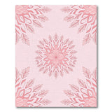 Floral Vintage Pink Blush Pink Mandala Floral Area Rug