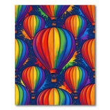 Rainbow Hot Air Balloon Area Rug