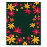 Autumn Maple Leaves Area Rug