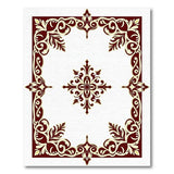 Traditional Persian Ornate Maroon Floral Persian Area Rug