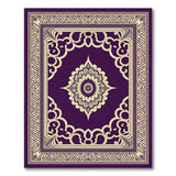 Purple Purple Traditional Persian Medallion Rug