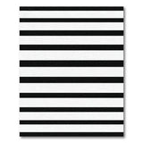 Black and White Bold Horizontal Bold Black White Horizontal Stripe Area Rug