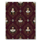ODIKA Red Masquerade Portrait Area Rug