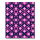 Pink Floral Navy Vintage Area Rug