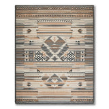Brown Tan Southwestern Geometric Southwestern Area Rug