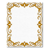 Opulent Gold Ornate Border Area Rug