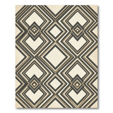 Interlocking Diamond Beige Area Rug