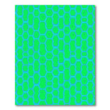 Vibrant Green Honeycomb Hexagon Area Rug