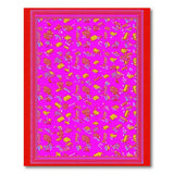 Vibrant Pink Multi-Color Geometric Area Rug