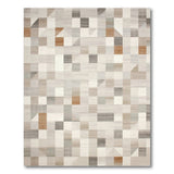 Beige and Neutral Geometric Modern Abstract Geometric Neutral Area Rug