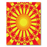 Southwestern Radiant Sunburst Geometric Area Rug