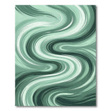 Abstract Area Green Fluid Green Wave Abstract Area Rug