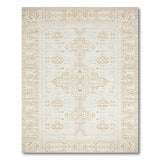 Ivory Gold Geometric Heritage Tribal Rug