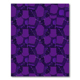 Purple Geometric Mosaic Area Rug