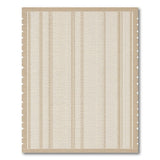 Beige Vertical Stripe Woven Area Rug