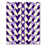Purple Geometric Abstract Purple Area Rug