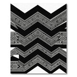 Bold Heritage Tribal Black White Area Rug