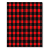 Bold Red Black Buffalo Check Area Rug