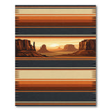 Southwestern Monument Valley Sunset Woven Rug