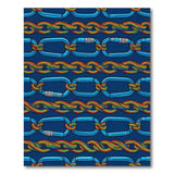 Rainbow Chain Link Area Rug