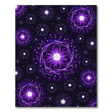 Purple Neon Mandala Area Rug